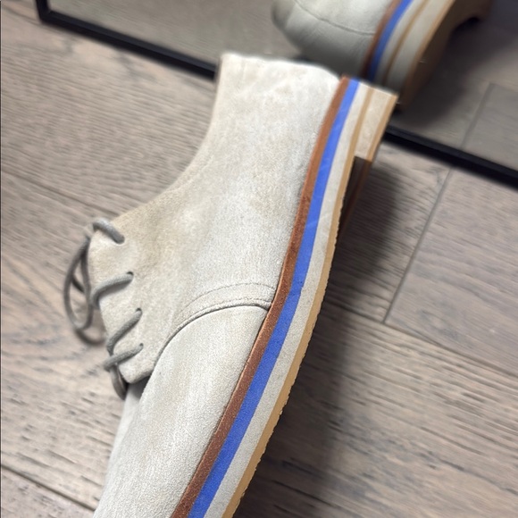 Suede Lace-Up Shoes - Light Gray - Picture 4 of 4